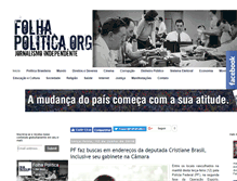 Tablet Screenshot of folhapolitica.org